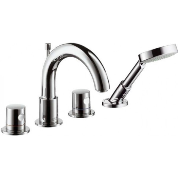 Axor Uno² 4-Hole Bath Mixer - Premium Deck-Mounted Bath Filler with Hand Shower